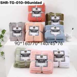 kits toallas colores varios